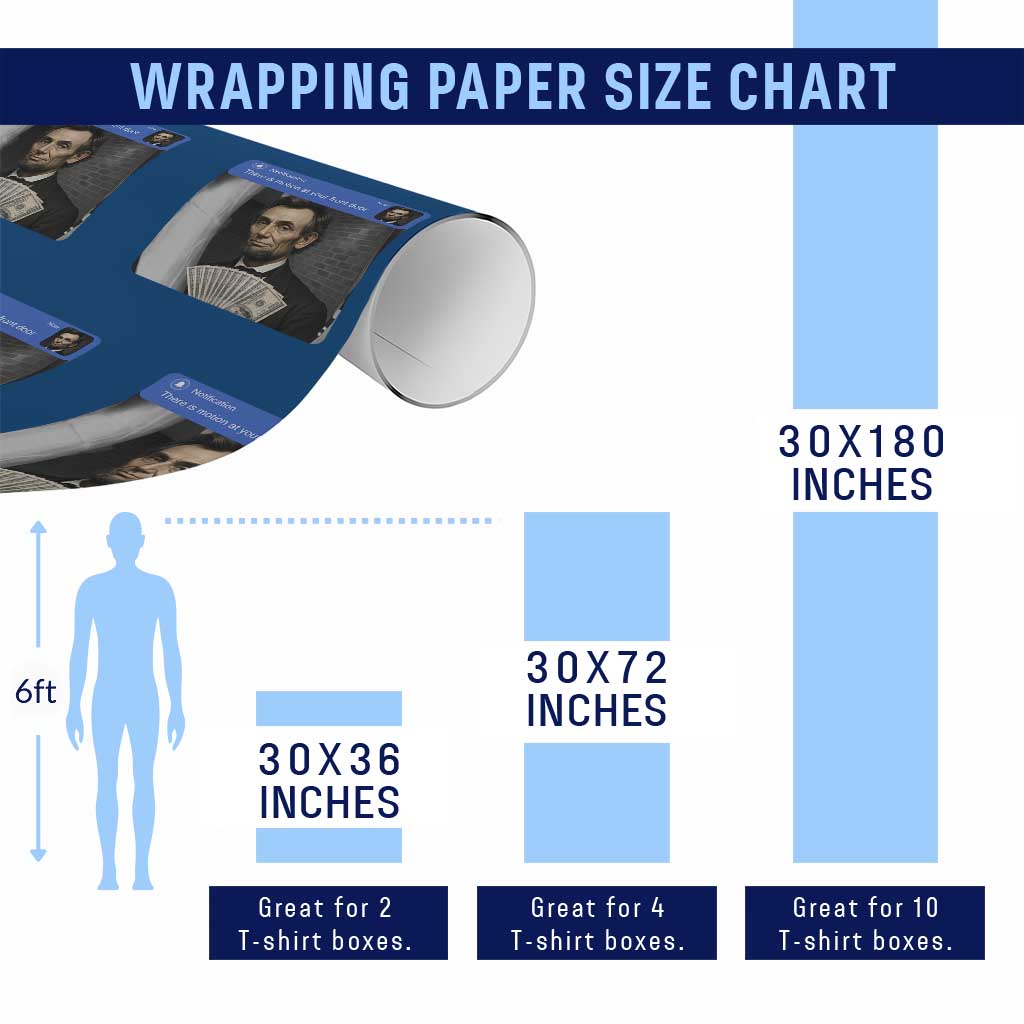 There is Motion At Your Front Door Abraham Lincoln Meme Wrapping Paper Roll