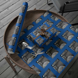 There is Motion at Your Front Door Wrapping Paper Roll Tung Tung Tung Sahur Italian Brainrot Meme TS14 Blue Print Your Wear