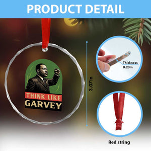 Think Like Garvey Crystal Glass Ornament Civil Rights Leader Gift TS12 Print Your Wear