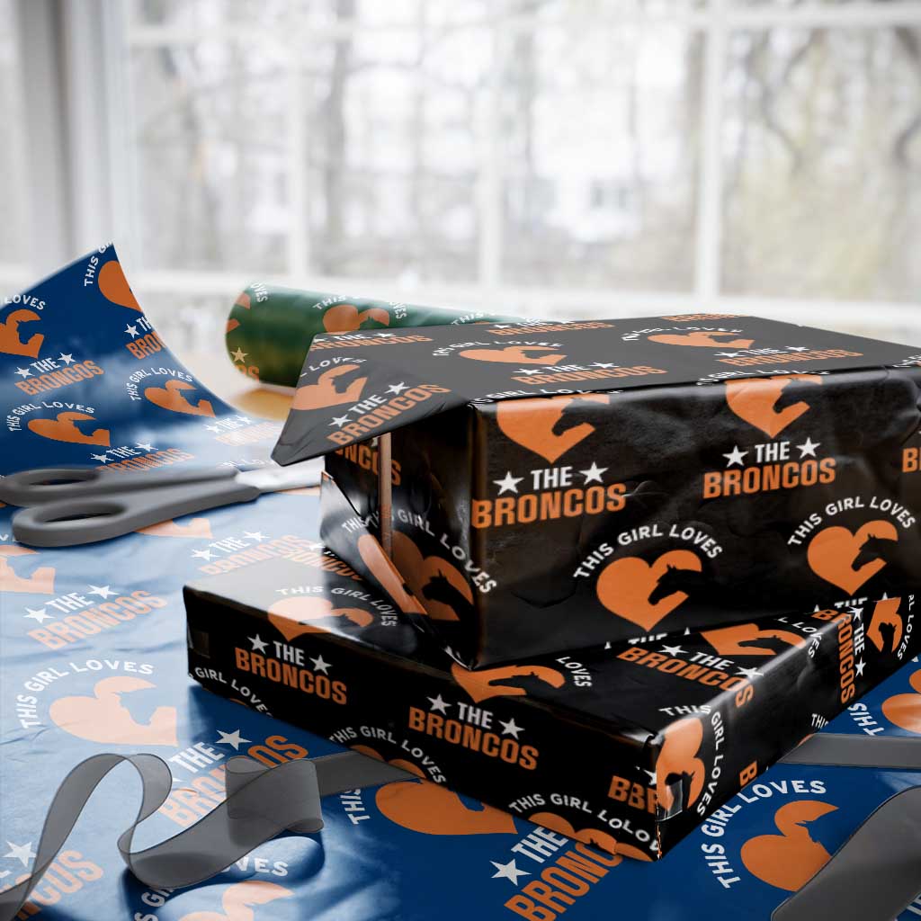 This Girl Loves The DFB Wrapping Paper Roll Vintage Football Inspirational Game Day TS10 Black Print Your Wear