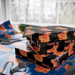 This Is Bull Shit Wrapping Paper Roll Bullshit Sarcastic Embarrassing Gag Gifts TS10 Black Print Your Wear