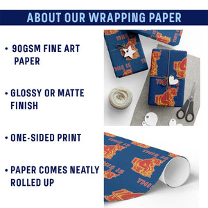 This Is Bull Shit Wrapping Paper Roll Bullshit Sarcastic Embarrassing Gag Gifts TS10 Print Your Wear