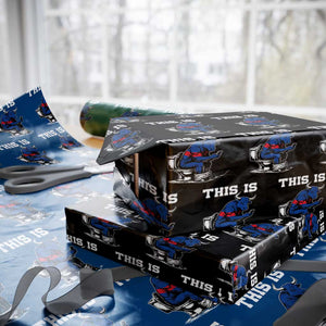 This Is Bullshit Wrapping Paper Roll Funny Cow Buffalo Toilet TS11 Black Print Your Wear