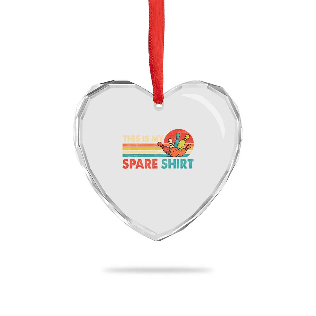 This Is My Spare Bowling Heart Crystal Glass Ornament Bowler Funny Team TS10 Print Your Wear