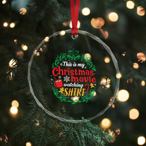 This Is My Xmas Movie Watching Shirt Crystal Glass Ornament Gingerbread Cocoa TS11 Print Your Wear