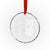 This is the Turning Point Crystal Glass Ornament Husband Father Patriot Charlie Kirk Tribute Christian Faith TS02 Transparent Glass 3'' Circle Print Your Wear
