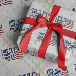 This is The Turning Point Wrapping Paper Roll USA Flag America True Patriot TS02 Christmas Plaid Print Your Wear