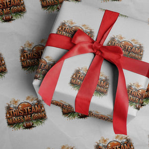 This Team Makes Me Drink Wrapping Paper Roll CFBB Fan Gift TS12 White Print Your Wear