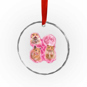 Three Hamsters Retro Graphic Crystal Glass Ornament Small Pet Lover Gift Idea TS12 Print Your Wear
