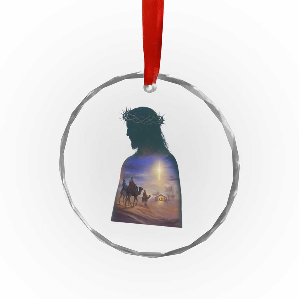 Three Wise Men Nativity Scene Crystal Glass Ornament Christian Jesus Faith TS14 Print Your Wear