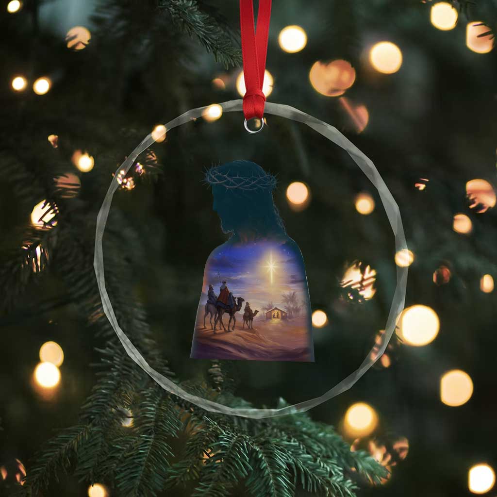 Three Wise Men Nativity Scene Crystal Glass Ornament Christian Jesus Faith TS14 Print Your Wear