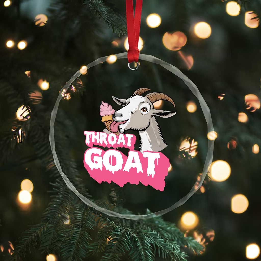 Throat Goat Crystal Glass Ornament Sarcastic Adult Humor TS12 Print Your Wear