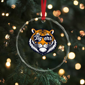 Tiger Face Crystal Glass Ornament Vintage Sports Name TS10 Print Your Wear