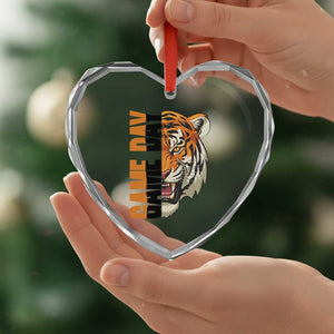Tiger Football Lover Heart Crystal Glass Ornament Game Day Fan Lifestyle TS12 Print Your Wear