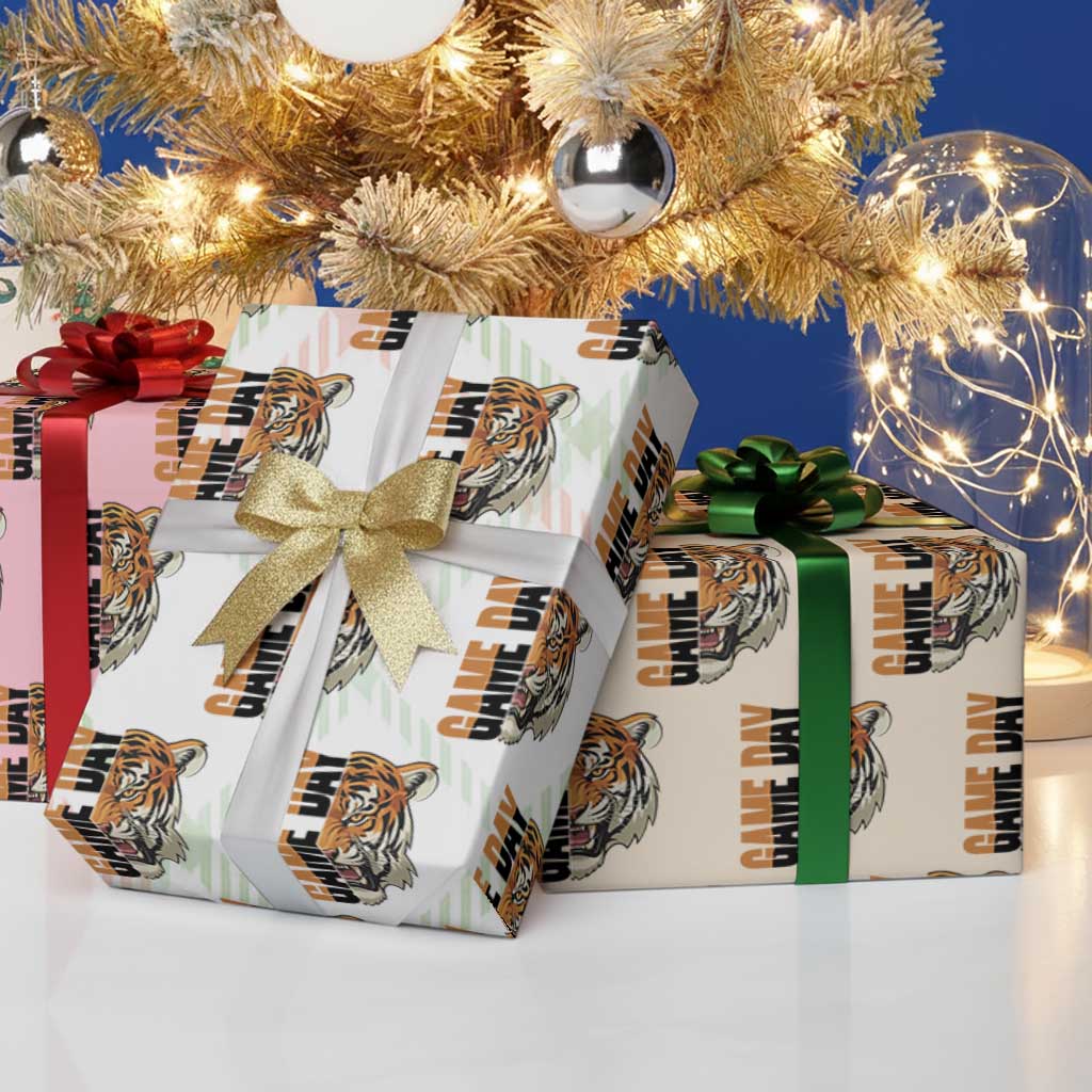 Tiger Football Lover Wrapping Paper Roll Game Day Fan Lifestyle TS12 Print Your Wear