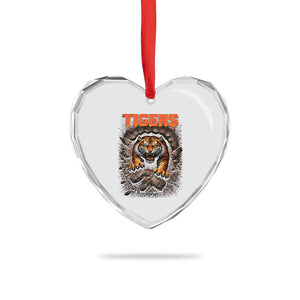 Tiger Sports Name Heart Crystal Glass Ornament Vintage Distressed Baseball Fans TS10 Print Your Wear