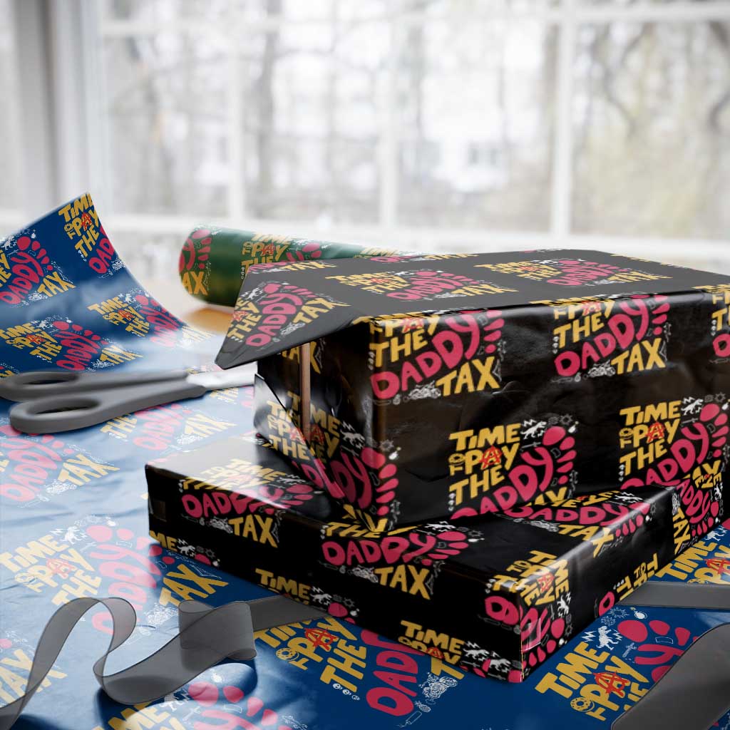 Time To Pay The Daddy Tax Wrapping Paper Roll Dungeon Gamer Dad Father’s Day TS11 Black Print Your Wear