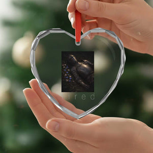 Tired Knight Heart Crystal Glass Ornament Gothic Medieval Fantasy TS10 Print Your Wear