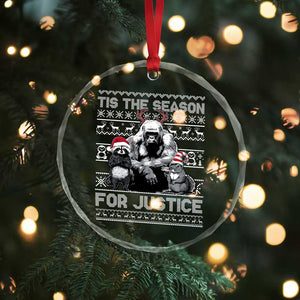 Tis The Season For Justice Crystal Glass Ornament Harambe Peanut Fred Xmas TS11 Print Your Wear