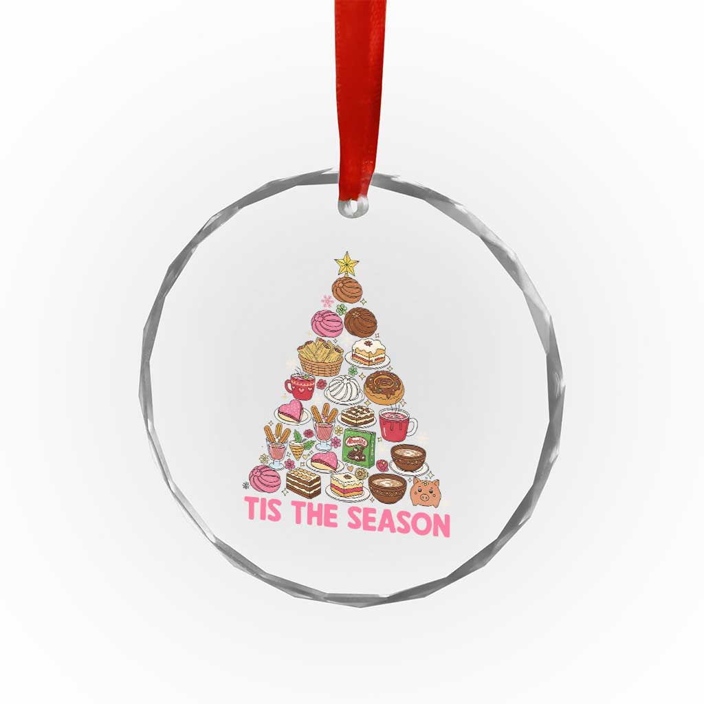Tis The Season Mexican Christmas Crystal Glass Ornament TS14 Print Your Wear