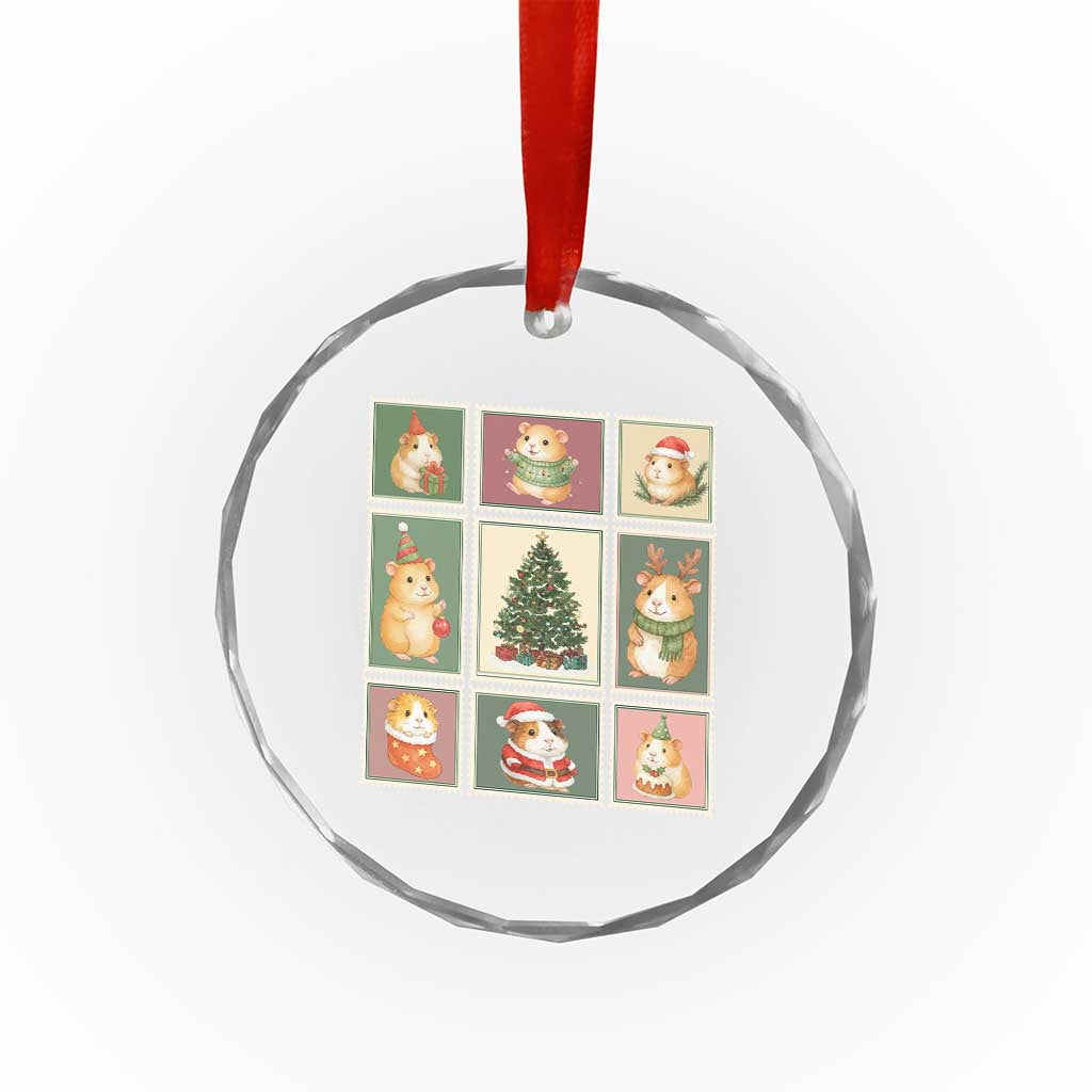 Tis The Season To Be Wheeky Crystal Glass Ornament Christmas Guinea Pig Gift TS12 Print Your Wear