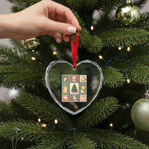 Tis The Season To Be Wheeky Heart Crystal Glass Ornament Christmas Guinea Pig Gift TS12 Print Your Wear