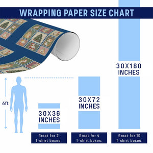 Tis The Season To Be Wheeky Wrapping Paper Roll Christmas Guinea Pig Gift TS12 Print Your Wear