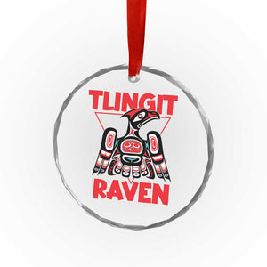 Tlingit Raven Totem Crystal Glass Ornament Alaska Native Tribal Art Design - Print Your Wear