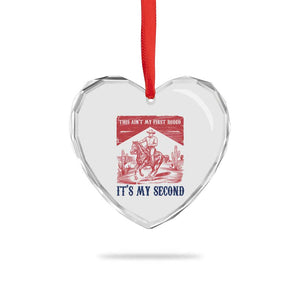 Toddler Baby Boy 2nd Birthday Heart Crystal Glass Ornament This Aint My First Rodeo Its My Second TS10 Print Your Wear