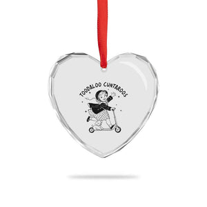 Toodaloo Cuntaroos Heart Crystal Glass Ornament Funny Roller Girl Sarcastic TS14 Print Your Wear
