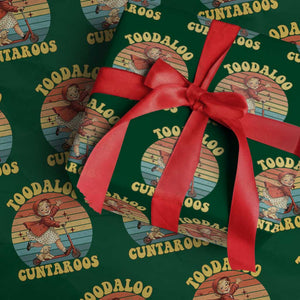 Toodaloo Cuntaroos Wrapping Paper Roll Funny Roller Sassy Girl Sarcastic Humor TS14 Green Print Your Wear