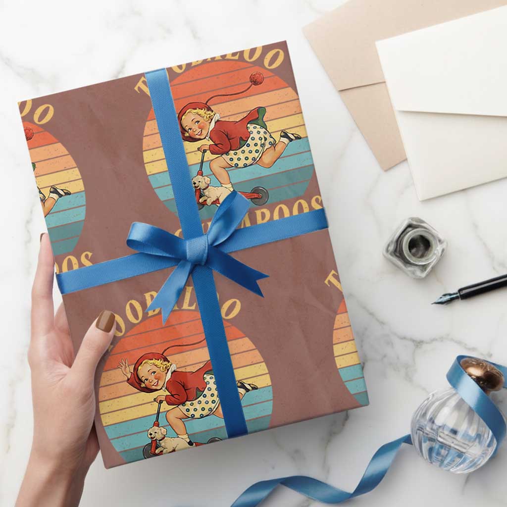 Toodaloo Cuntaroos Wrapping Paper Roll Funny Sarcastic Goodbye Humor TS14 Mocha Print Your Wear