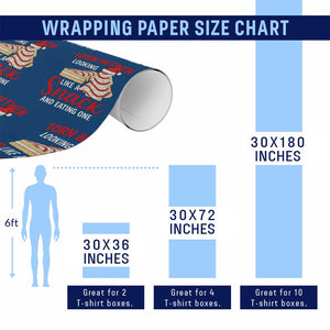 Torn Between Looking Like A Snack Or Eating One Christmas Wrapping Paper Roll Debbies Tree Cake TS10 Print Your Wear