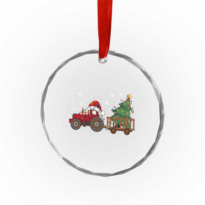 Tractor Xmas Crystal Glass Ornament Tree Lights Farmer Xmas Gift for Tractor Drivers TS10 Print Your Wear