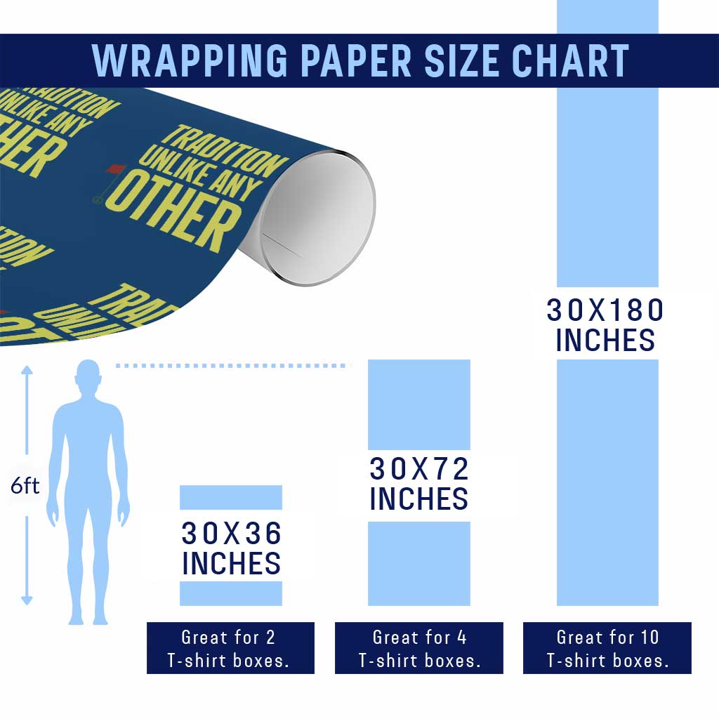 Tradition Unlike Any Other Georgia Golfing Wrapping Paper Roll for Golf Lover Augusta Sports TS02 Print Your Wear