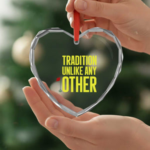 Tradition Unlike Any Other Georgia Golfing Heart Crystal Glass Ornament for Golf Lover Augusta Sports TS02 Print Your Wear