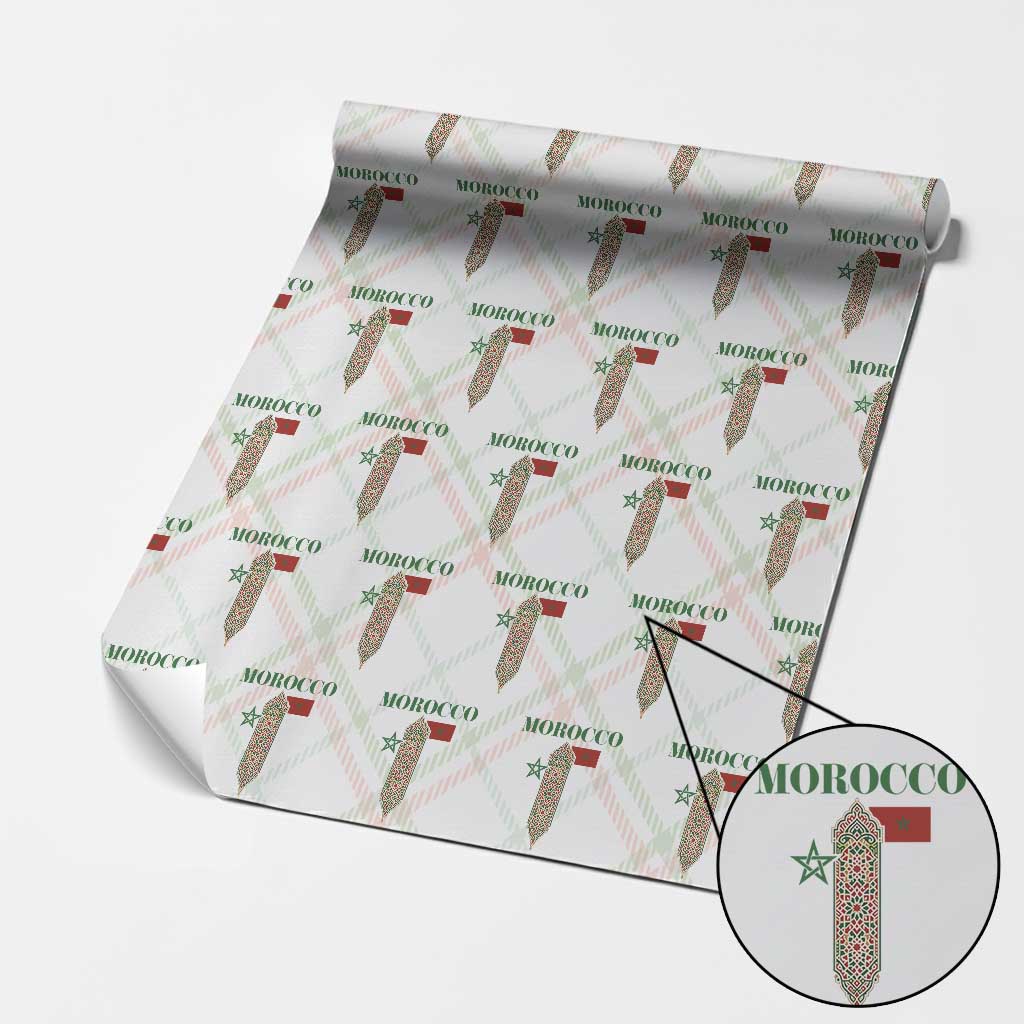 Traditional Moroccan Mosaic Archway Graphic Wrapping Paper Roll Morocco Architecture Tile Pattern TS02 Christmas Plaid Print Your Wear