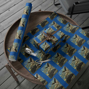 Train USA 250 Year Anniversary 1776 2026 Wrapping Paper Roll Van Gogh Art Steam Locomotive Railroad Starry Night