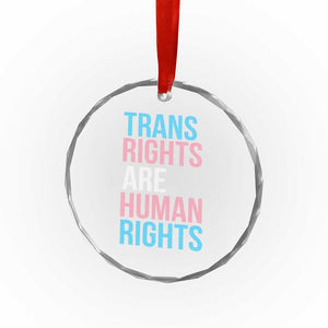 Trans Rights Crystal Glass Ornament Human Rights Transgender Pride Gender Equality TS10 Print Your Wear