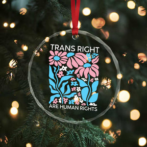 Trans Rights Crystal Glass Ornament Protect Trans Social Justice LGBT TS10 Print Your Wear