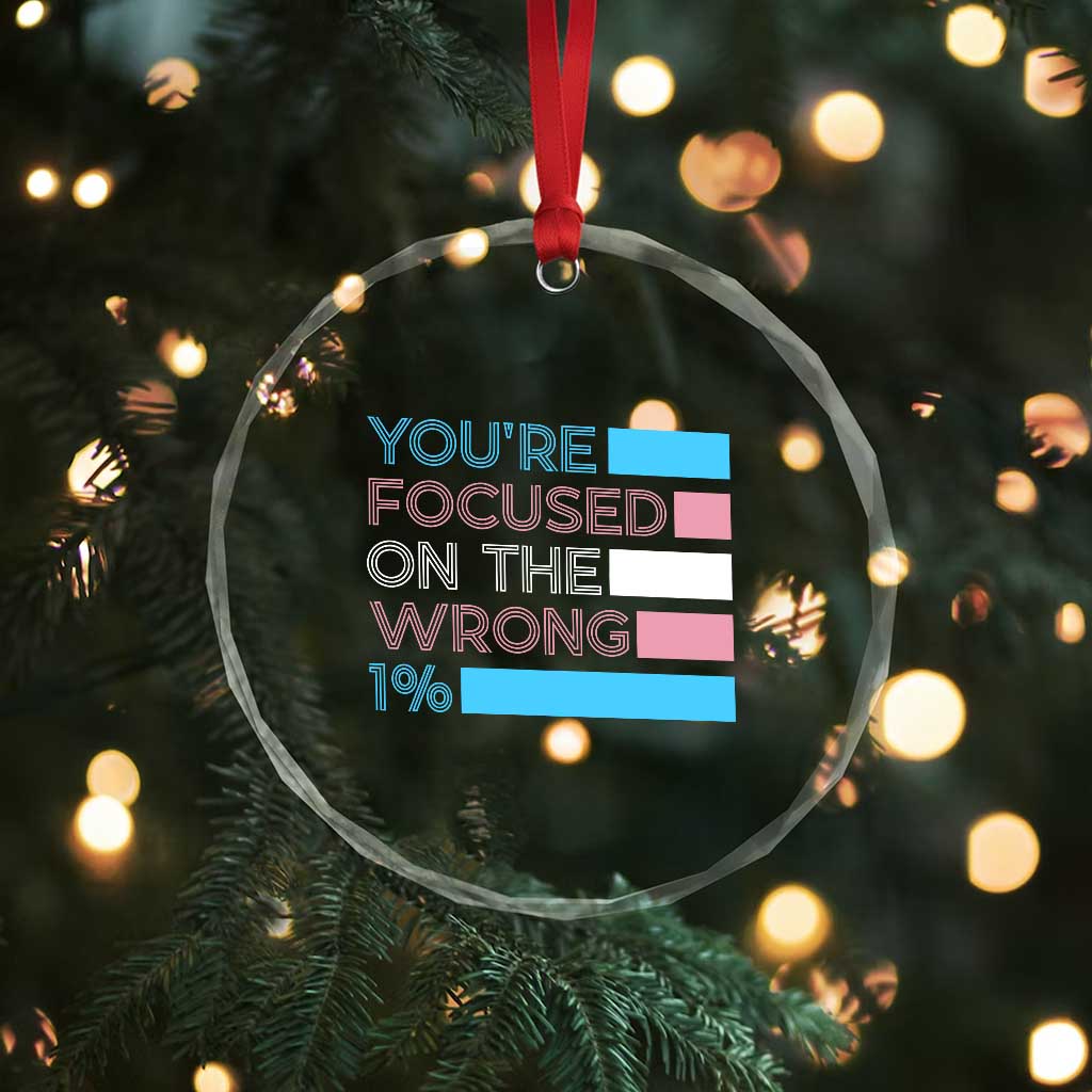 Trans Rights Crystal Glass Ornament Transgender LGBTQ Queer Pride Ally Social Justice TS10 Print Your Wear