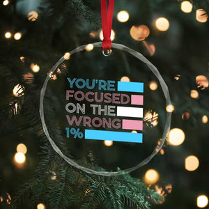 Trans Rights Crystal Glass Ornament Transgender LGBTQ Queer Pride Ally Social Justice TS10 Print Your Wear