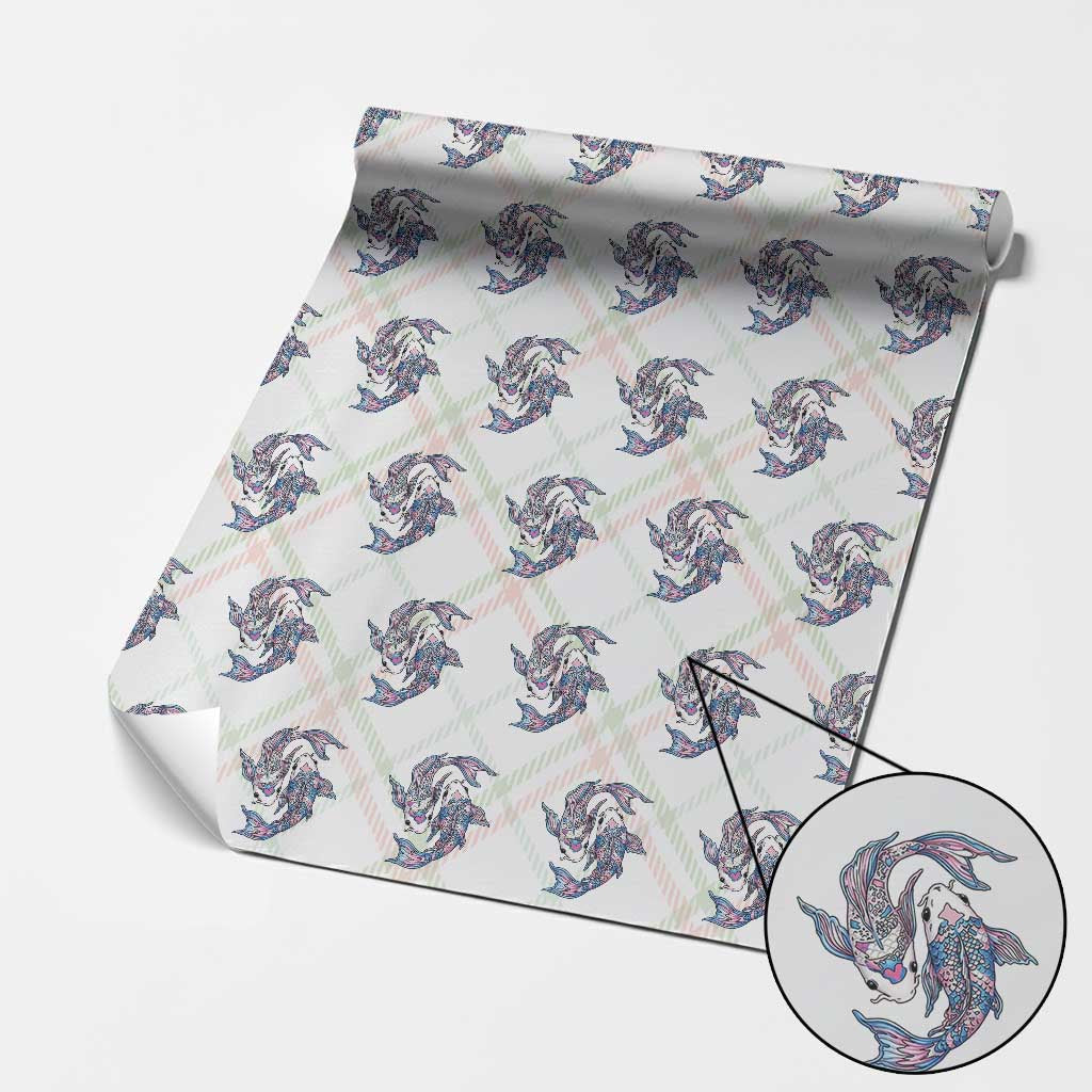 Transgender Ally Koi Fish Wrapping Paper Roll Funny Japanese Art Graphic