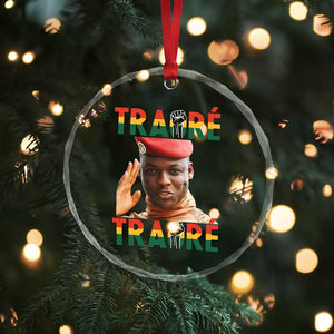 Traoré 2025 Crystal Glass Ornament African President Burkina Faso TS02 Print Your Wear