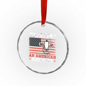 Trapping American Heritage Crystal Glass Ornament Patriotic Trap Hunting Trapper TS02 Print Your Wear