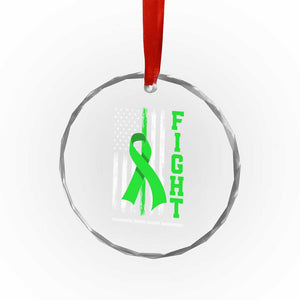 Traumatic Brain Injury Awareness Crystal Glass Ornament Fight TBI American US Flag TS02 Print Your Wear