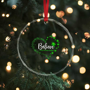 Traumatic Brain Injury Awareness Crystal Glass Ornament TBI Believe Butterflies TS02 Print Your Wear