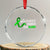 Traumatic Brain Injury Awareness Crystal Glass Ornament TBI Survivor TS02 Transparent Glass 3'' Circle Print Your Wear