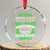 Traumatic Brain Injury Awareness Crystal Glass Ornament TBI Warrior I Am The Storm TS02 Transparent Glass 3'' Circle Print Your Wear