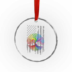 Tree of Life Rainbow LGBTQ Pride Crystal Glass Ornament American Flag Gift TS14 Print Your Wear